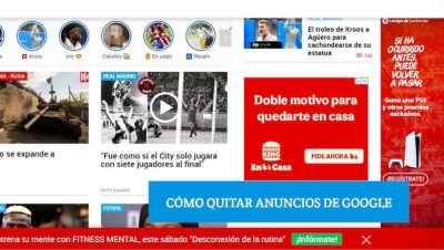 quitar anuncios google