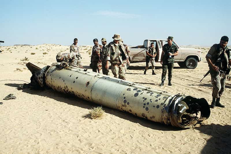 La guerra del Golfo (RESUMEN) 1 Un misil Scud iraquí destruido en la guerra del Golfo