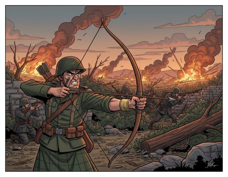 arco longbow en combate arco longbow en combate