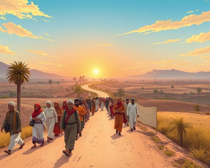 marcha sal camino a Dandi marcha sal camino a Dandi