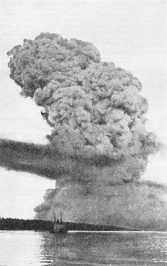 El Apocalipsis en el Mar: La explosión de Halifax en 1917 que dejó una ciudad destrozada (explosión en el puerto de Halifax) 2 humo de la explosion de halifax 1917