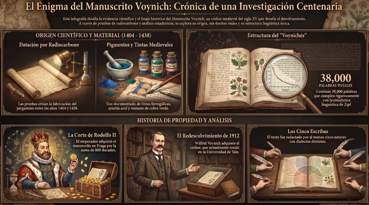 El misterio del manuscrito Voynich: El enigma indescifrable del Beinecke MS 408 1 enigma manuscrito TopHistorias