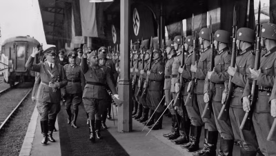 Encuentro entre Franco y Hitler en HEndaya para tratar la operación Félix